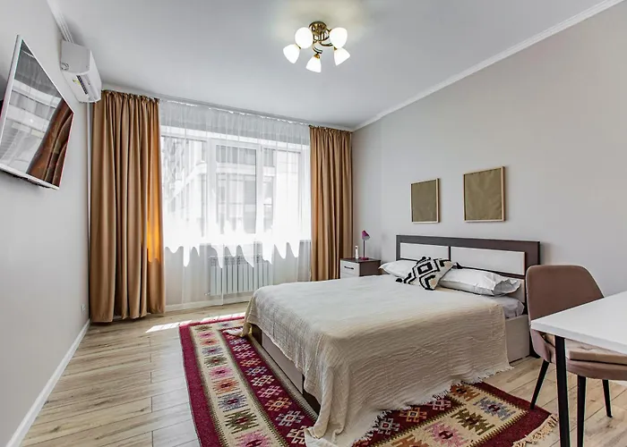 Stylish Central Almaty Apartment With Stunning Mountain Views